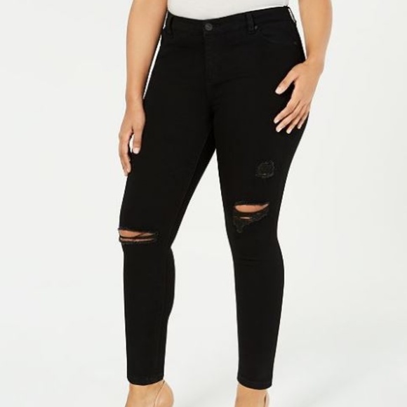Celebrity Pink Pants - Celebrity Pink Black Plus Size Jegging SZ 20